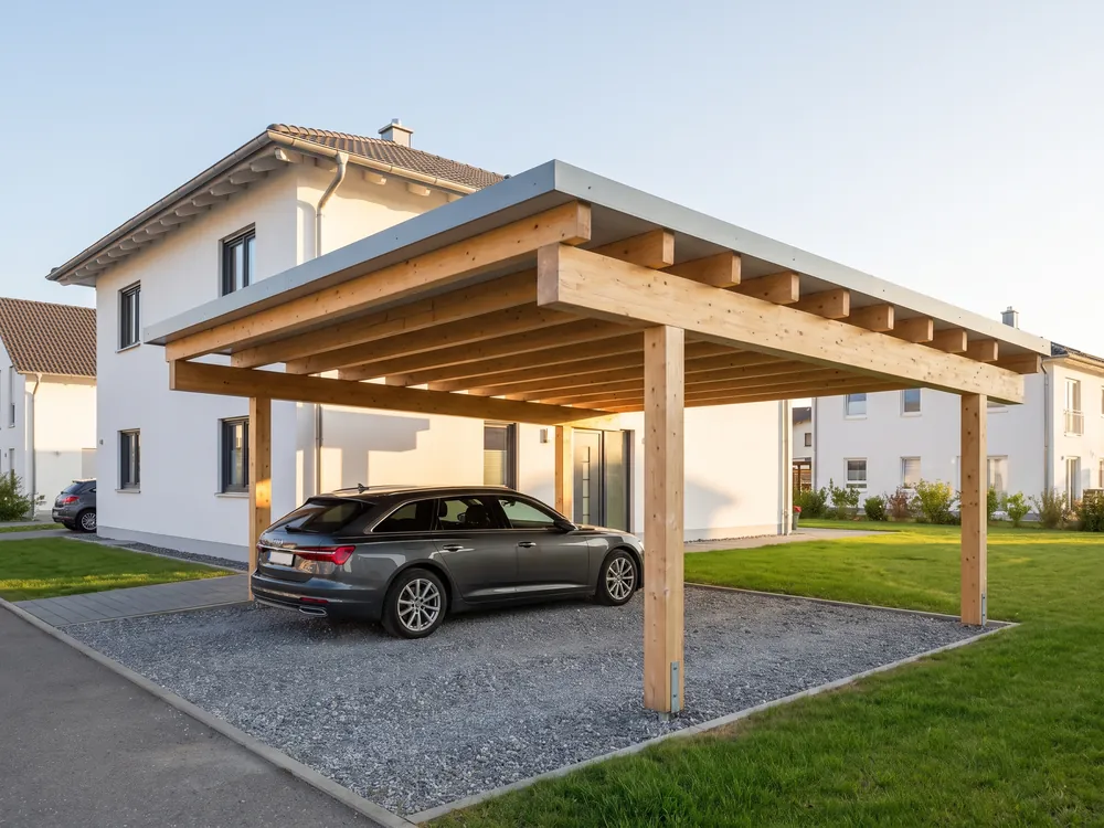 Montage einer neuen Metall-Dachrinne