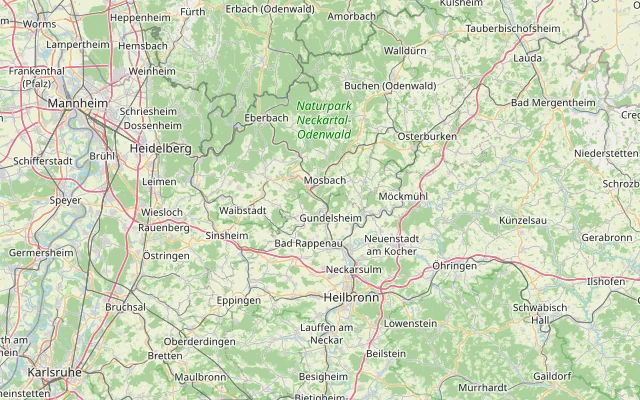 Karte der Region