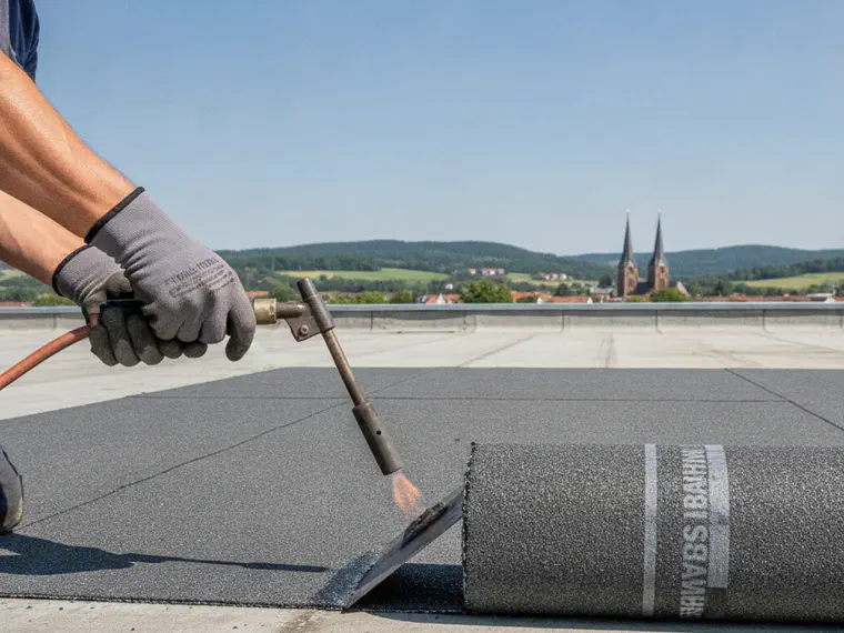 Mehrlagig verschweißte Bitumen-Schweißbahn
