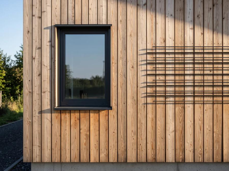 Neue Holzfassade