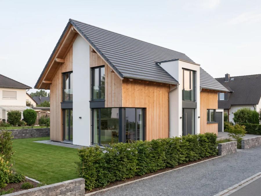 Neubau in Holzständerbauweise
